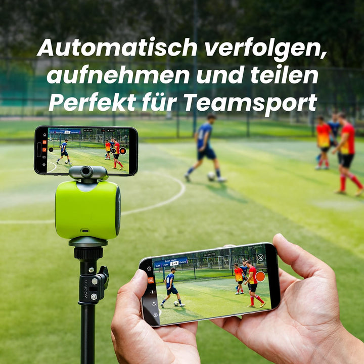 XbotGo Chameleon KI Team Sports Action Cam 4K 60FPS - Automatisch Verfolgen Fussball und Basketball,