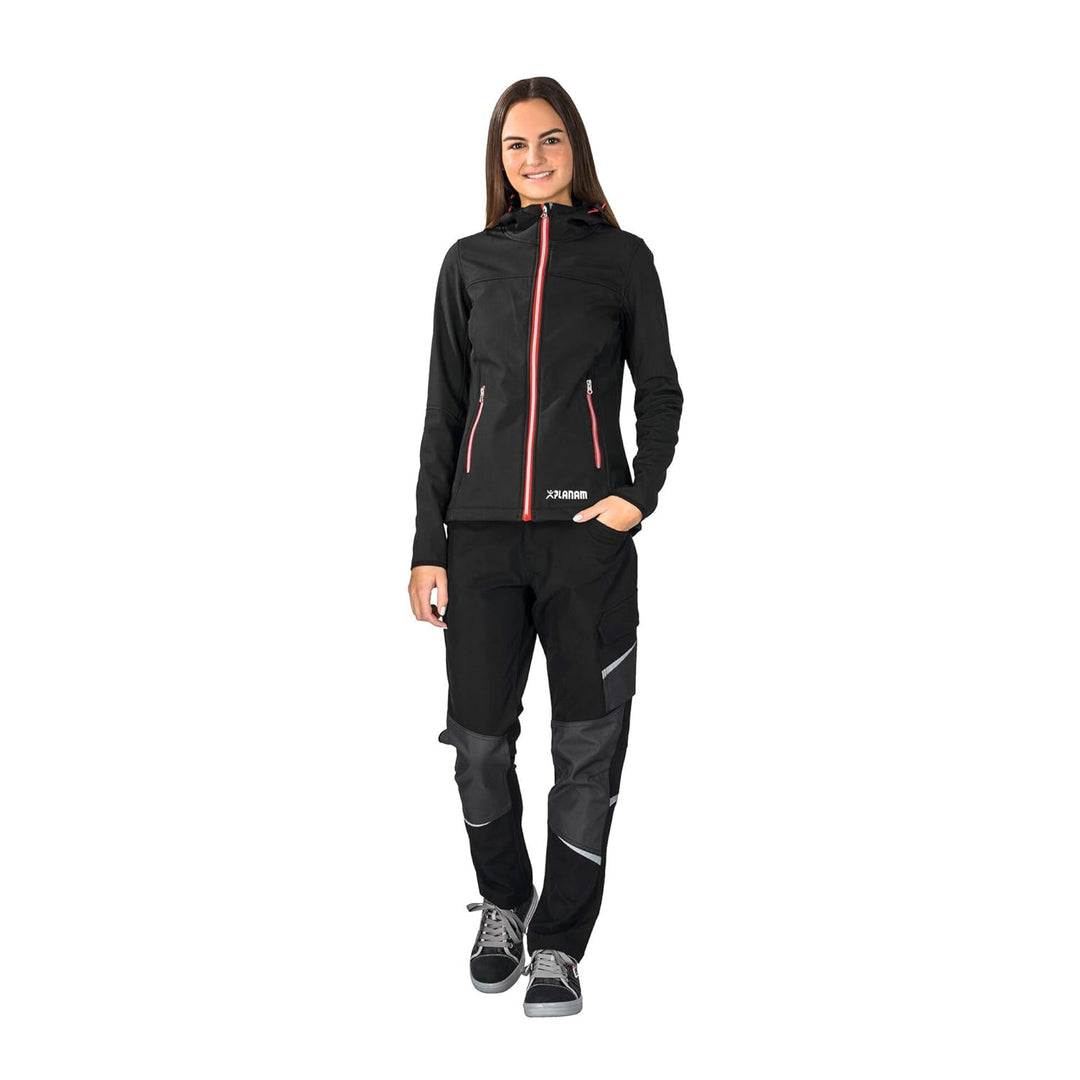 Planam Grösse 48 Outdoor Vario Damen Hose schwarz grau Modell 3071