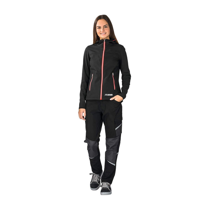 Planam Grösse 48 Outdoor Vario Damen Hose schwarz grau Modell 3071