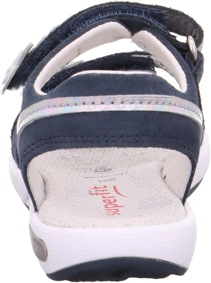 Superfit Mädchen Emily Sandalen 24 EU Blau Silber 8010, 24 EU Blau Silber 8010