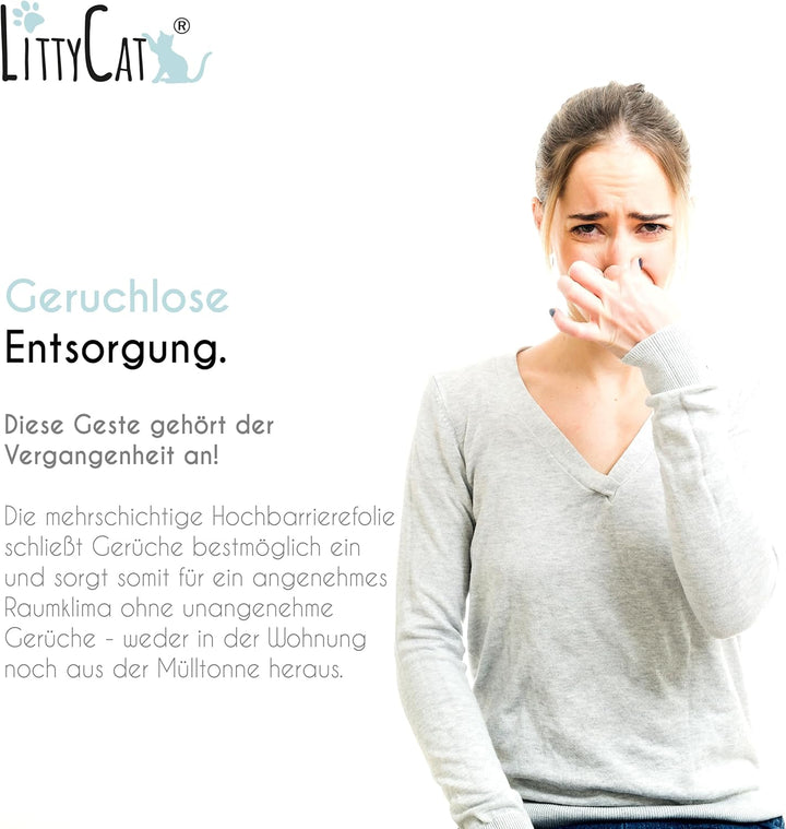 Littycat Nachfüllkassetten für Littycat Katzenstreuentsorgungseimer - 3er Pack