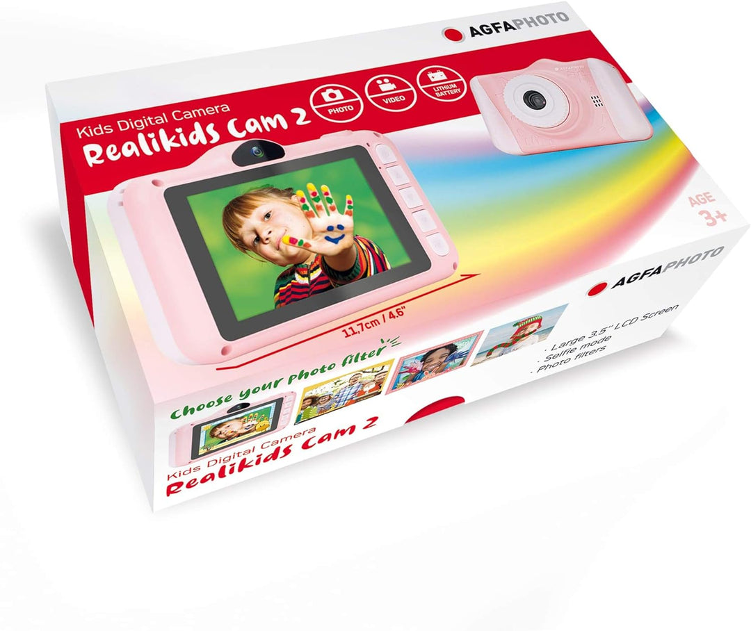 AGFAPHOTO Kinderkamera Realikids Cam 2 Digitalkamera für Kinder mit SD-Kartenslot für bis zu 32GB |