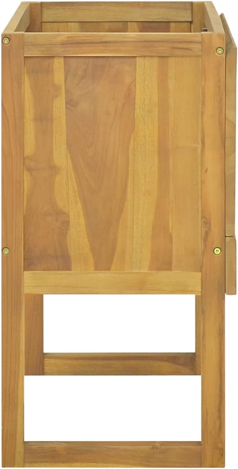 Tidyard Badschrank Unterschrank Waschbeckenunterschrank Badschrank Badmöbel Massivholz Teak 45x45x75