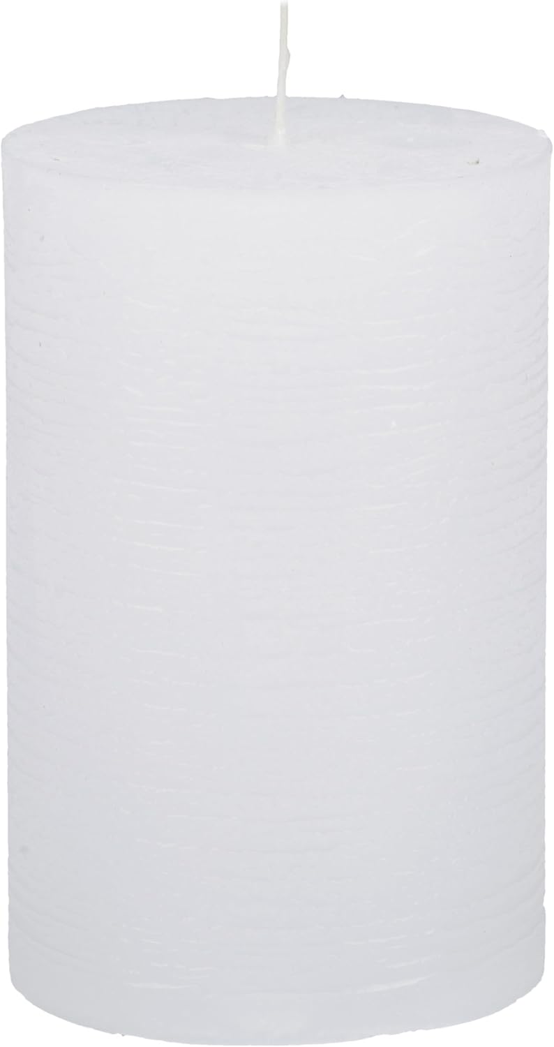 Premium Kerzenset 4,5 kg durchgefärbte Stumpenkerzen von Kerzenwelt 1. Wahl ohne Duft (weiss)
