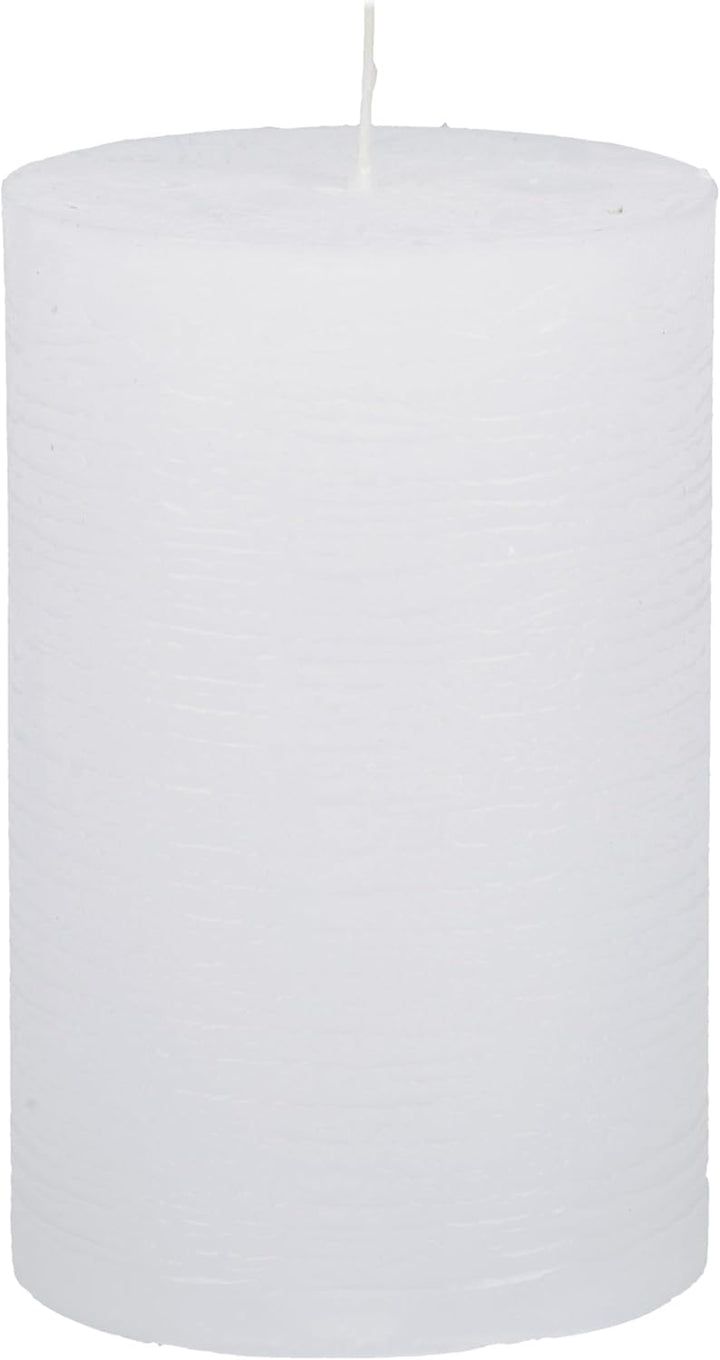 Premium Kerzenset 4,5 kg durchgefärbte Stumpenkerzen von Kerzenwelt 1. Wahl ohne Duft (weiss)