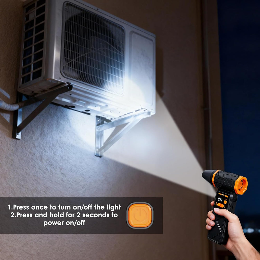Electric Air Duster,210000RPM Super Power Cordless Elektrische Staubgebläse,100-Gang,Unendlich Varia
