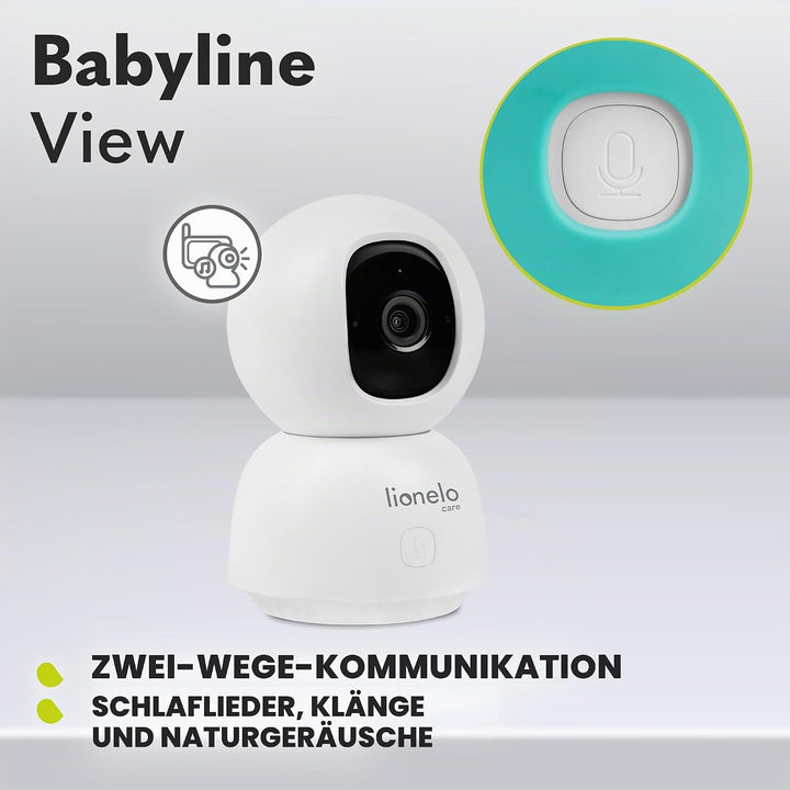 Lionelo Babyline View Schwenkbare Überwachungskamera 330° App-gesteuertes elektronisches Babyphone Z