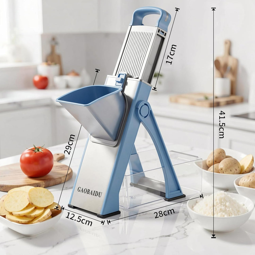 Mandoline Vegetable Slicer Pommesschneider Gurkenhobel，für die Küche, Zerkleinerer, Gemüseschneider