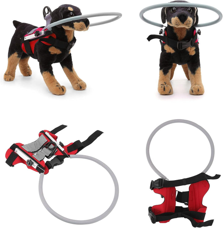 Pet Blind Halo Praktische Kollisionsvermeidung, Leichtes Blind Halo-Geschirr mit Reflektierendem Eff