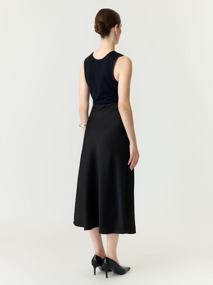 YAS Damen Yaspella Hw Midi Skirt S. Noos Rock XS Schwarz, XS Schwarz