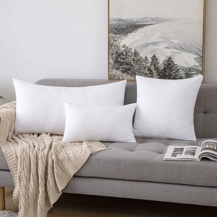MIULEE Kissen 55x55 cm Füllung 4er Set, Waschbare Kissenfüllung Sofakissen, Polster Innenkissen Deko