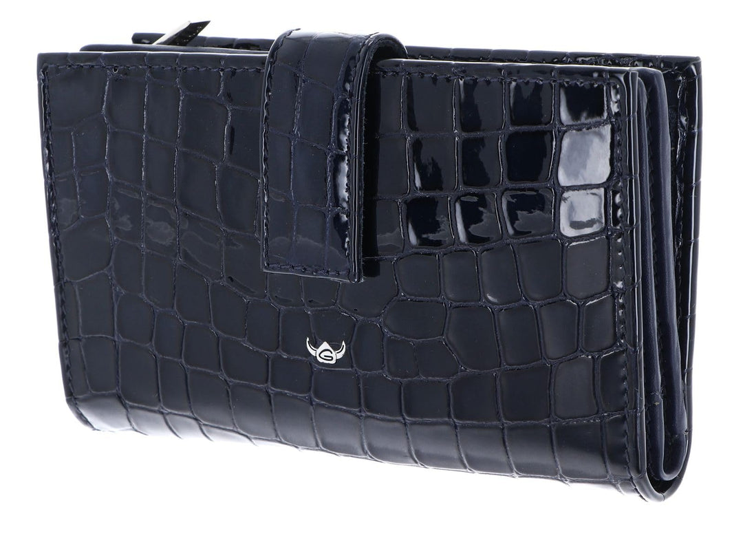 Golden Head Leder Geldbörse Cayenne RFID Protect Damenbörse 2800 Nachtblau dunkelblau, Nachtblau