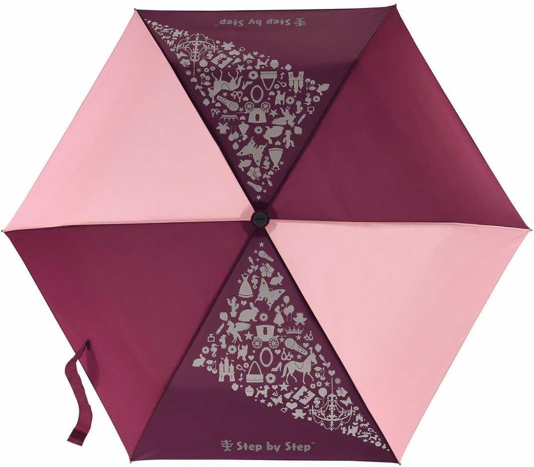 Step by Step Regenschirm, Magic Rain Effect, Doppler für Kinder, inkl. Farbwechsel, Tasche und Hands