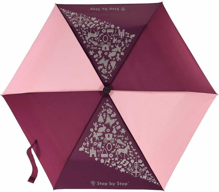 Step by Step Regenschirm, Magic Rain Effect, Doppler für Kinder, inkl. Farbwechsel, Tasche und Hands