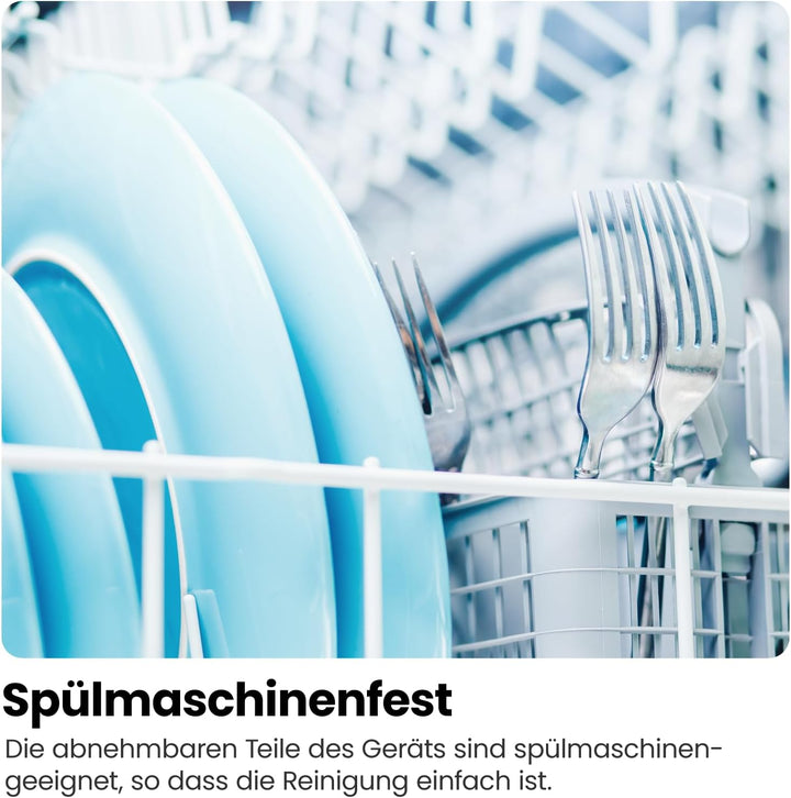 CHEFMAN 2-in-1 Smoothie Maker und Tragbarer Mixer mit 400W Motor, 2-Stufigem Messer, Eiszerkleinerer