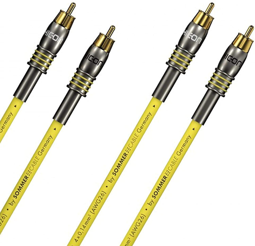 HICON "EPILOGUE" 50 cm Cinch RCA NF/ Phonokabel High End 2 x 0,50m by Sommer Cable | EP3F-0050 0,5m