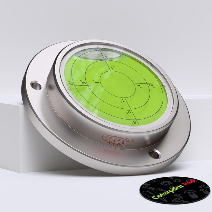 Dosenlibelle 100mm -Geflanschte Grosse Metall-Wasserwaage mit Luftblase, 100mm Durchmesser, Gradanga