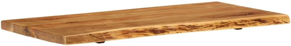 vidaXL Akazienholz Massiv Waschtischplatte Badezimmer Waschtisch Waschtischkonsole Platte Holzplatte
