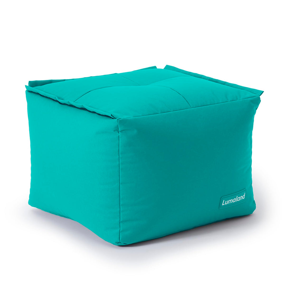 Lumaland Sitzsack-Lounge Modular Pouf | Individuell erweiterbarer &amp; leichter Hocker | Waschbare Sitz