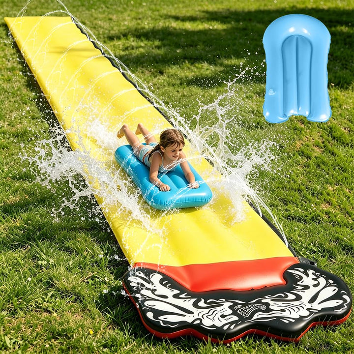 Gobesty Wasserrutsche Garten 188in x 27in, Single Wasser Slide Rutschbahn, rutschbahn Outdoor Wasser