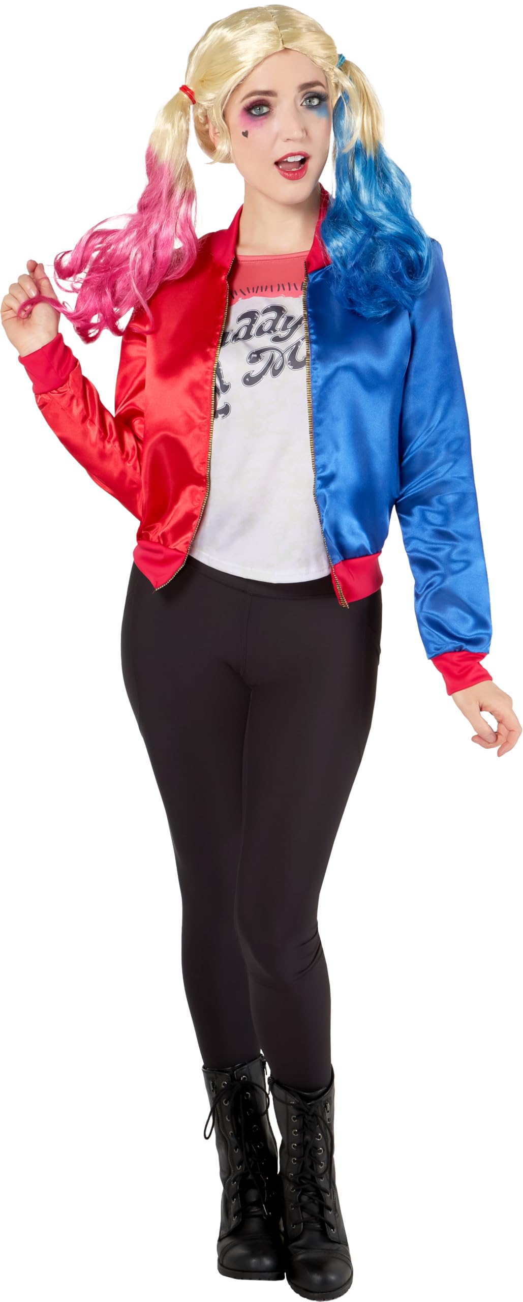 Rubie's Offizielles Suicide Squad Harley Quinn Joker Damenkostüm-Set, L: britische Grösse 14 - 16, L