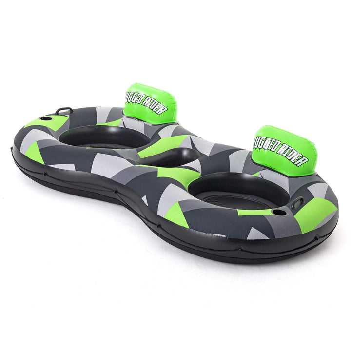 Bestway Hydro-Force 2-Personen Schwimmring mit Rückenlehne „Rugged Rider II“ 251 x 132 cm 240x124x51