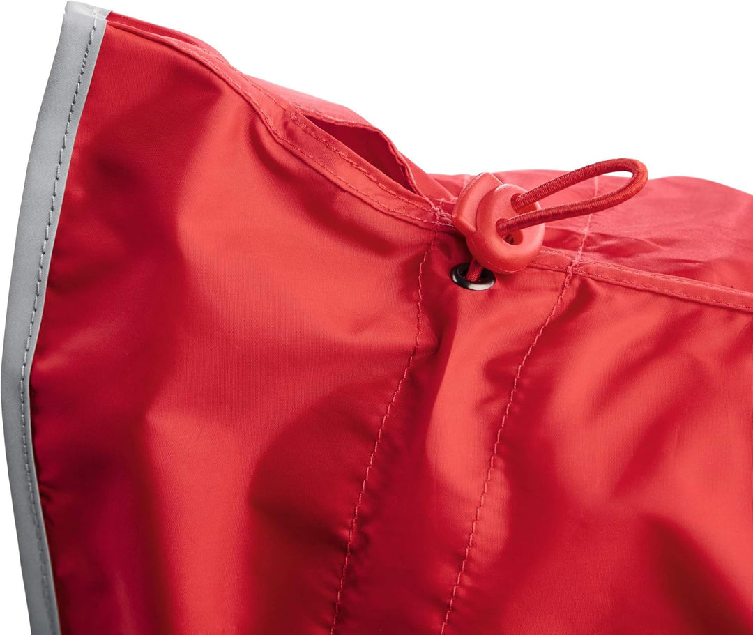 HUNTER Hunde-Regenmantel UPPSALA RAIN, Farbe: rot, wind- & wasserfest, anpassbarer Bauchgurt, reflek