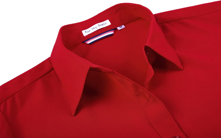 Alex Vando Bluse Damen Langarm Hemd Damen Stretch – Business Button Down Shirts, Bügelfrei Arbeitshe