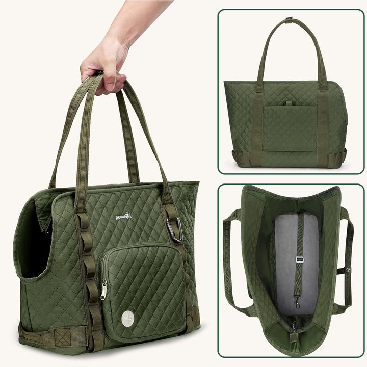pecute Hundetasche für Kleine Hunde 4kg, Tragetasche Hund Hundetragetasche Leichte, Faltbare Hundetr