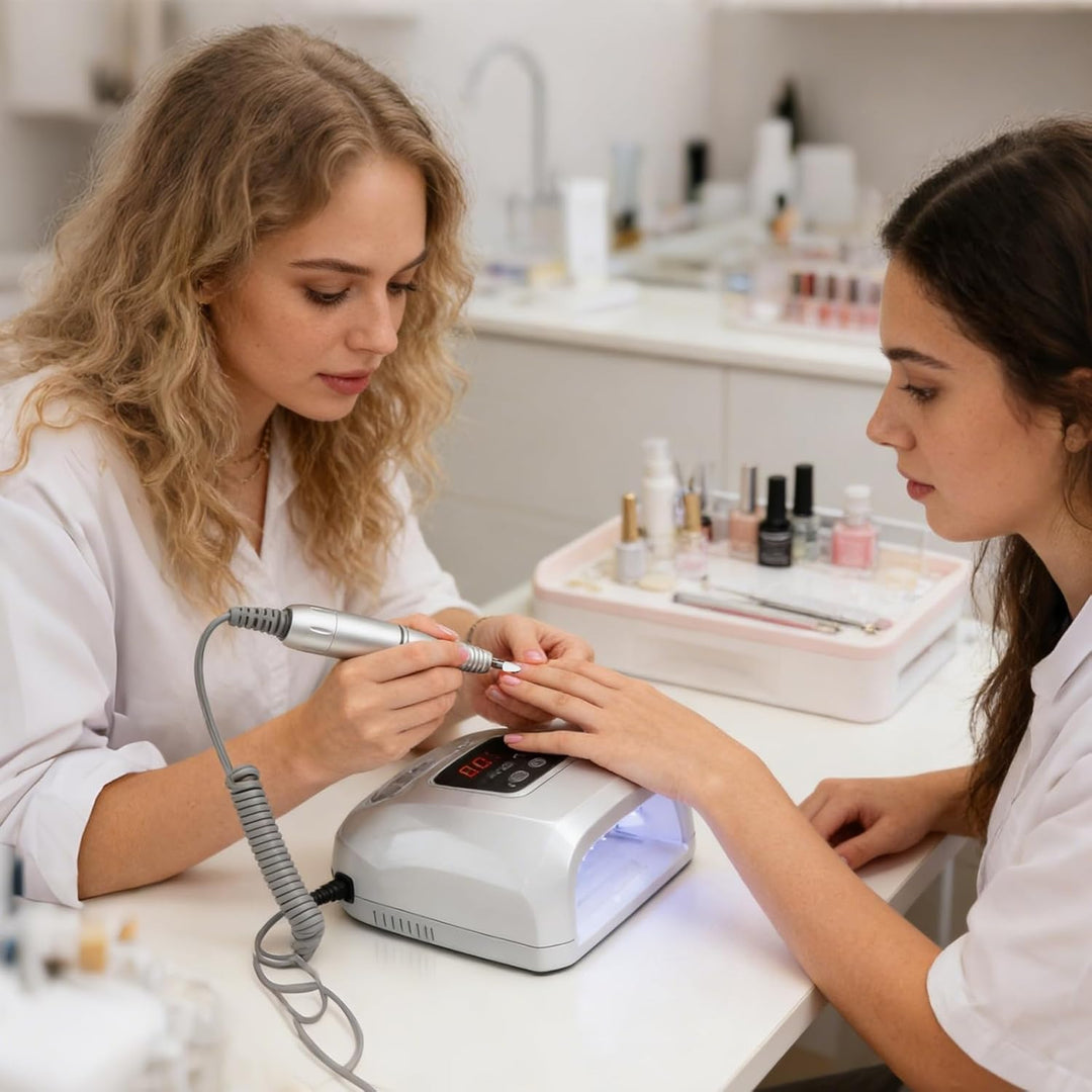 Qivine Nagelbohrgriff für 12V Nagelfeile Elektrisch, 35,000 U/Min Ersatzgriff für Elektrische Nagelf