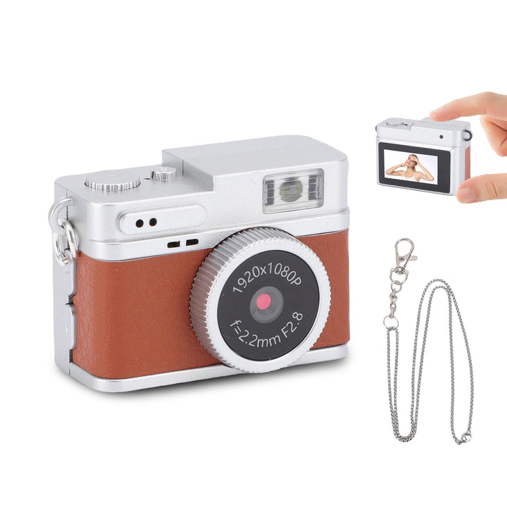 LICAEVEY Kamera-Schlüsselanhänger, 1080P HD Mi NI-Retro-Digitalkamera mit 32 GB SD-Karte, 0,96-Zoll-