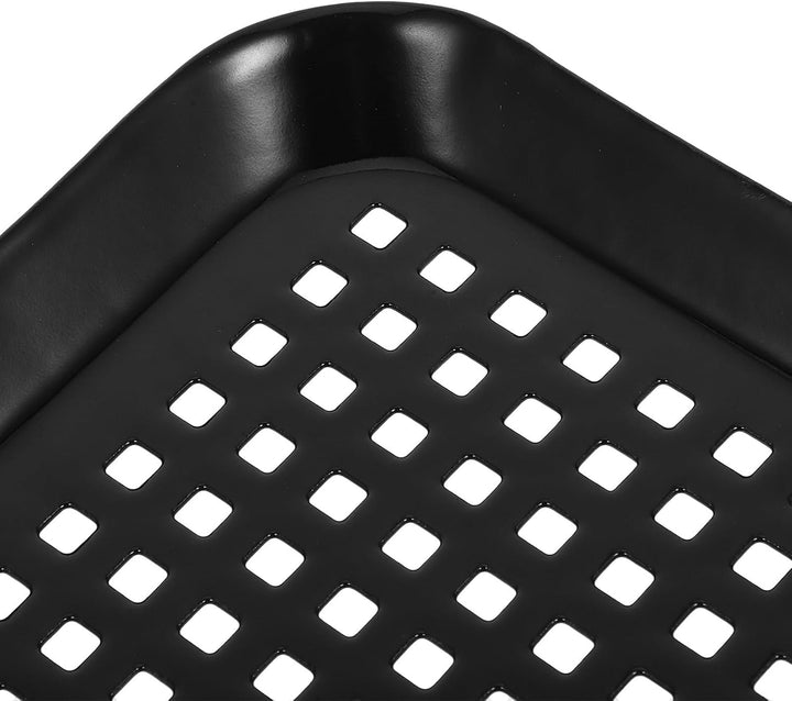 VICASKY 2 Stück Comal para Tortillas Antihaft Austerngrillpfanne aus Edelstahl mit Löchern und Griff