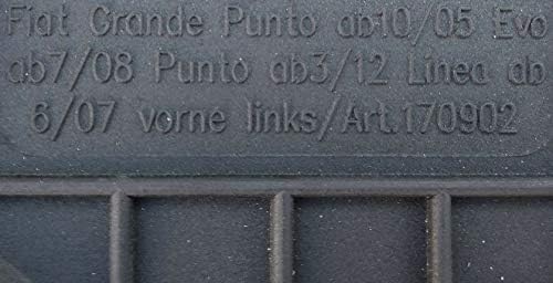 Fussmatten Vorne und Hinten 4er Set für FIAT Punto Evo 2009-2012 Gummi Gumimatten Vorne, Hinten, Vor