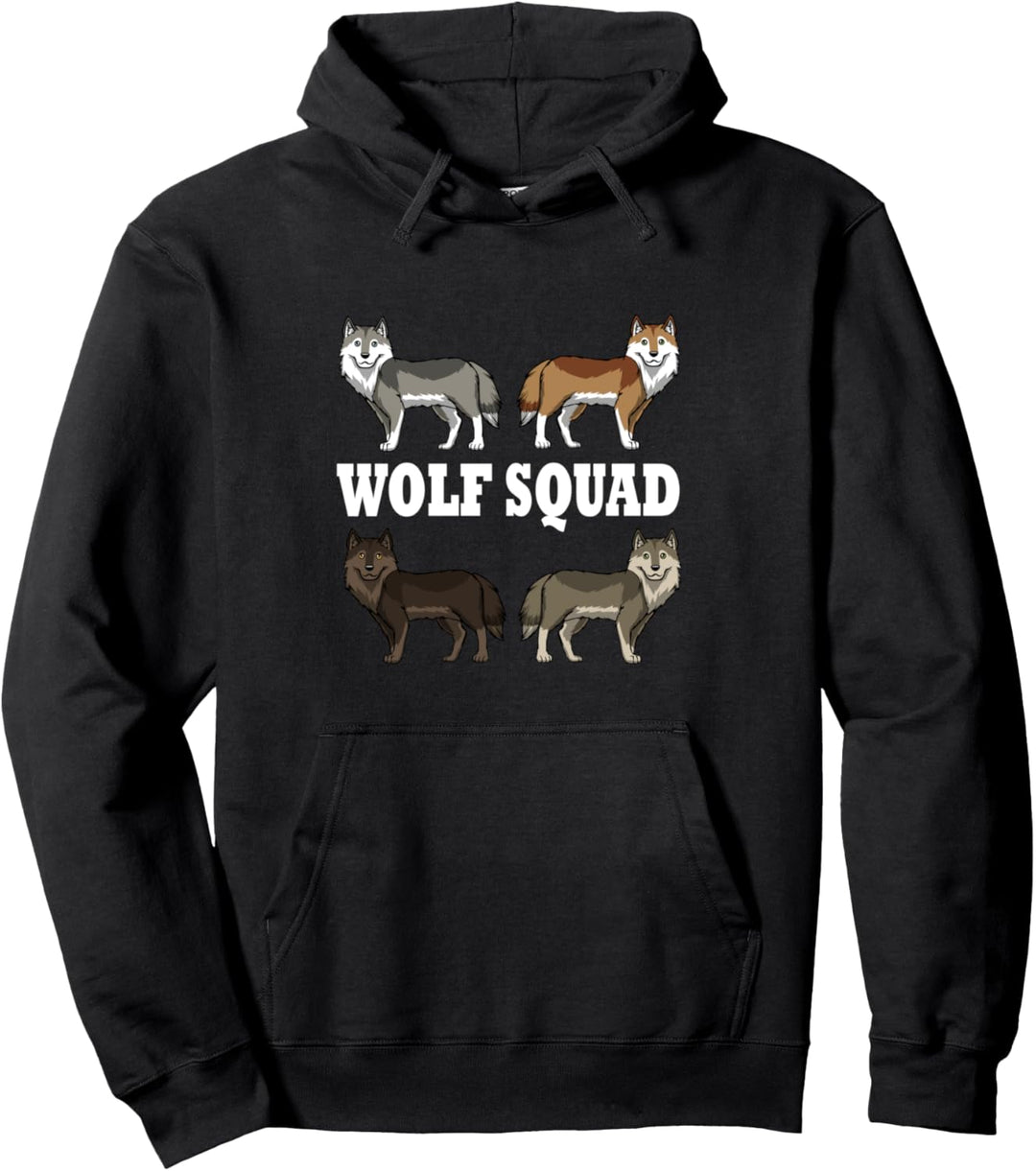 Wildlife Natur Wolfsrudel Waldtier Pullover Hoodie