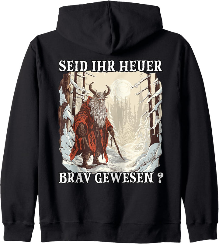 Der Krampus Kommt | Kramperl | Krampus Kostüm Weihnachtsmann Kapuzenjacke