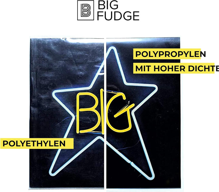 BIG FUDGE Vinyl Schutzhüllen - 50 Innenhüllen & 50 Aussenhüllen für 12 Inch Schallplatten - LP Hülle
