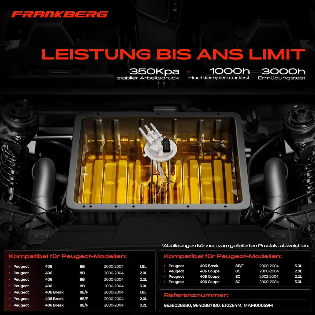 Kraftstoffpumpe Benzinpumpe für 406 8B 406 Break 8E/F 406 Coupe 8C 1.8L 2.0L 2.2L 3.0L Benzin 2000-2