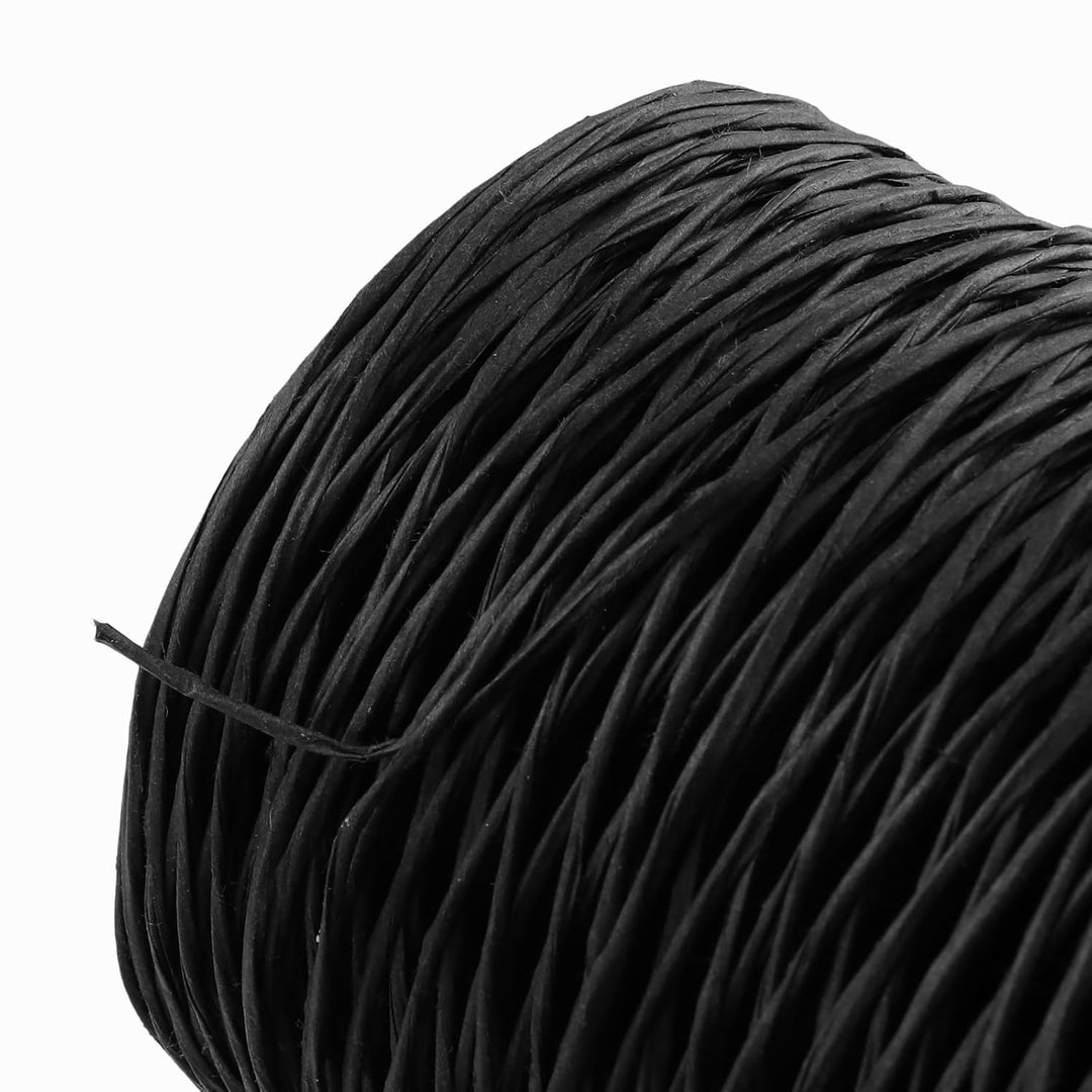 SINJEUN 3 Stück Papierkordel mit Draht, 2mm x 200m Papierdraht zum Basteln, Drahtschnur Bastelschnur