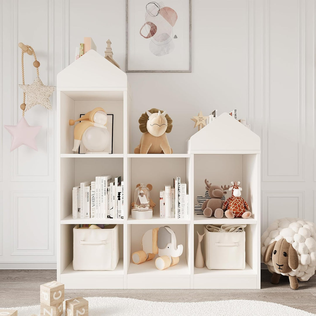 Garvee Spielzeug Aufbewahrung Organizer 7-Cubby Kinder Bücherregal Bücherregal Kleinkinder Spielhaus