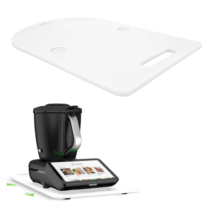 Gleitbrett für Thermomix TM7, Acryl Brett für Thermomix Zubehör TM7 mit Rollen, Müheloses Verschiebe