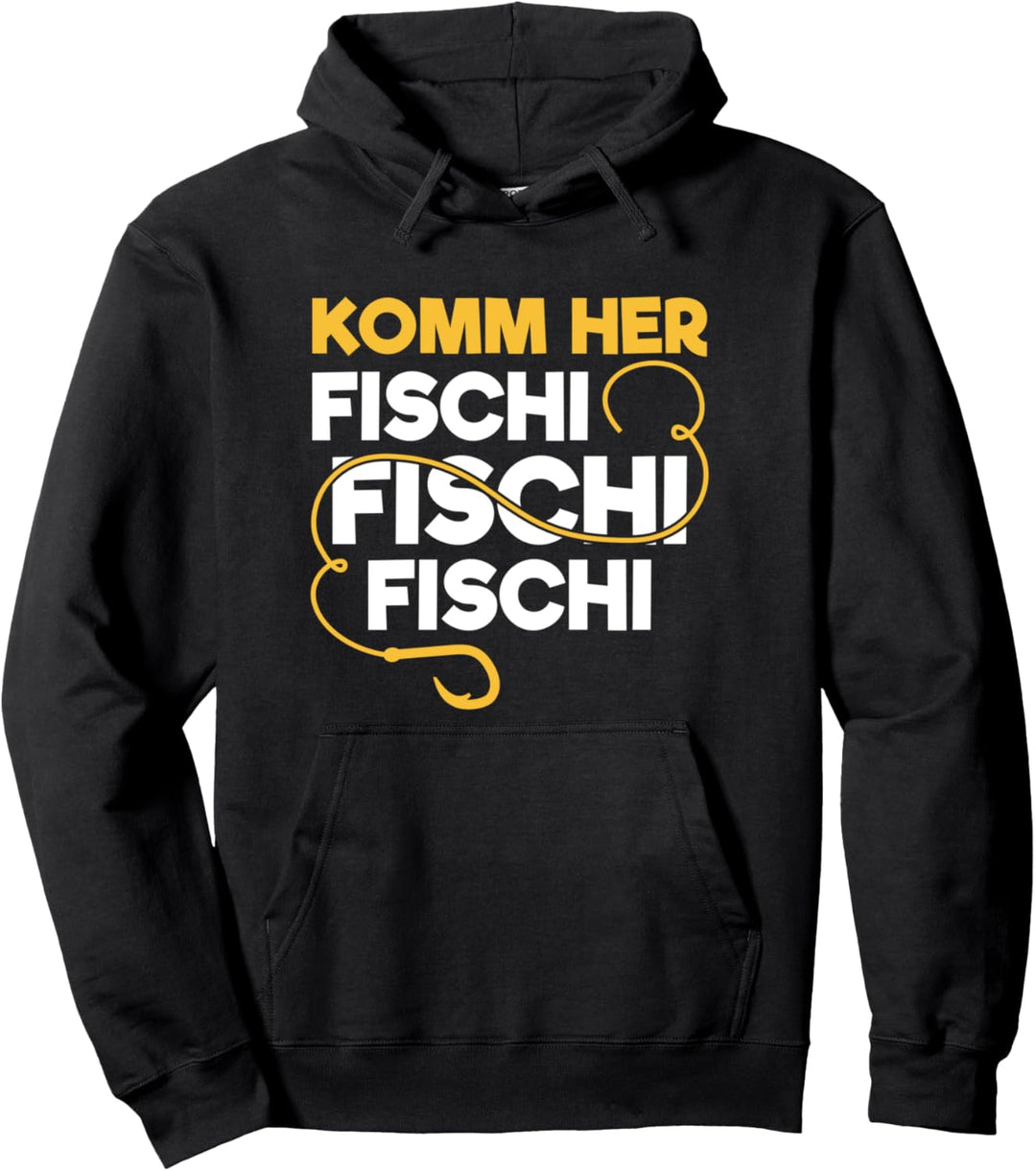 Angler Angeln Fischen Fischer Komm Her Fischi Pullover Hoodie