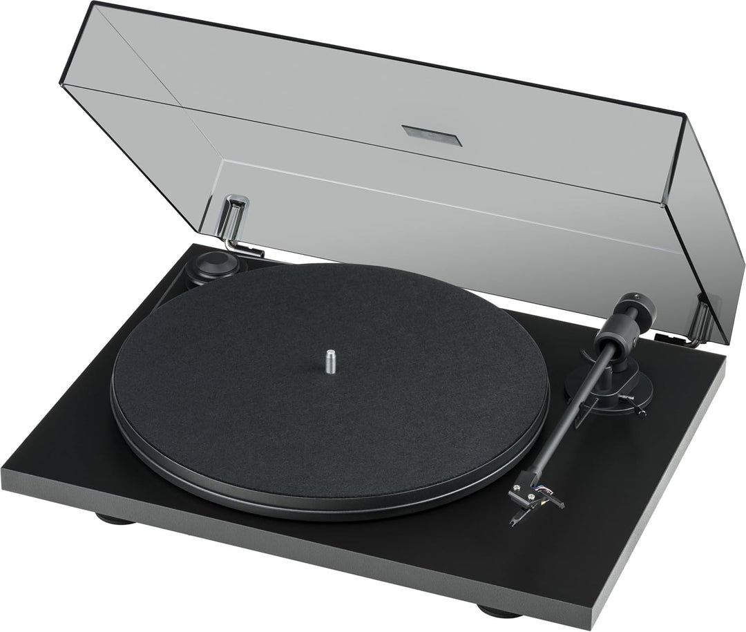 Pro-Ject Primary E Phono, Audiophiler Plug&Play Plattenspieler mit integrierter Phono Vorstufe (Schw