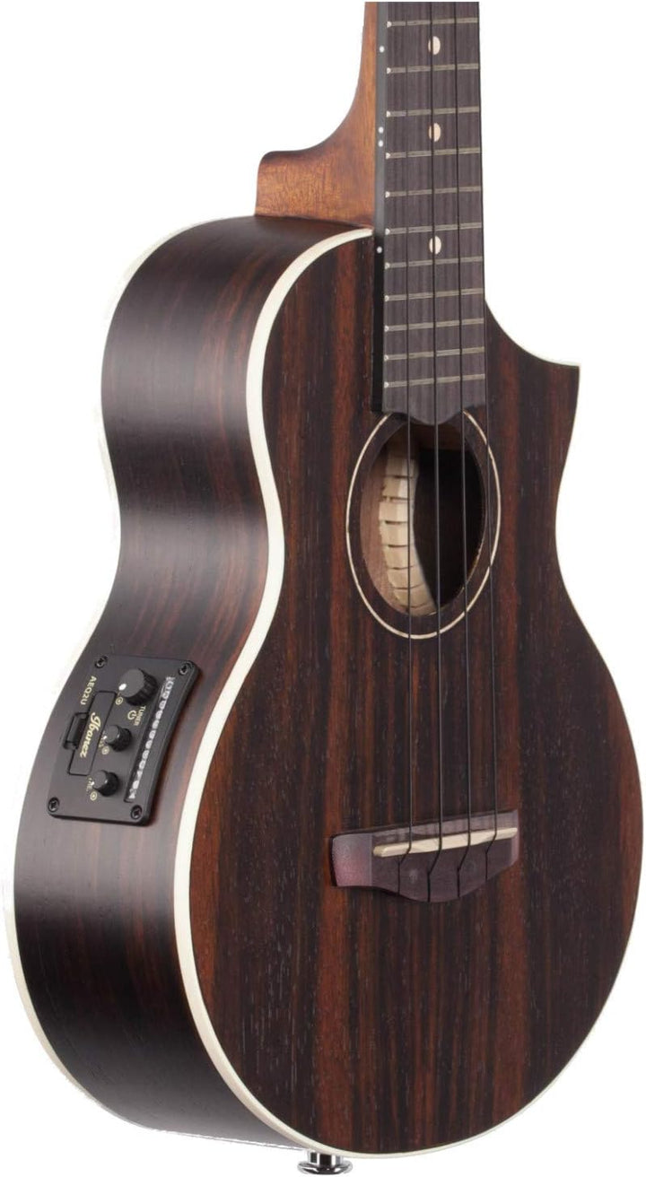 Ibanez UEW13MEE-DBO UEW Series Electro-acoustic Ukulele - 4 String - Dark Brown Open Pore