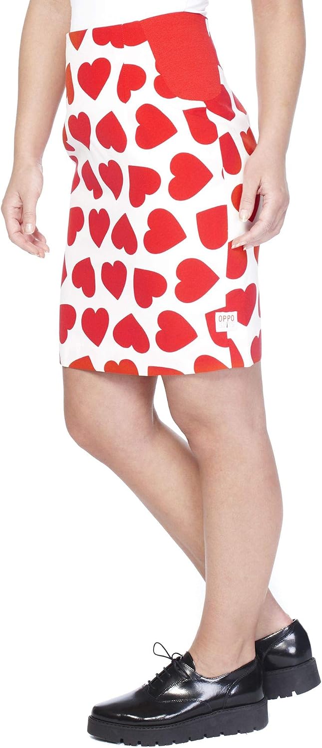 OppoSuits - Verrückter Anzug mit lustigen Prints für Damen - Komplettes Set: Jacke und Rock 32-34 Qu
