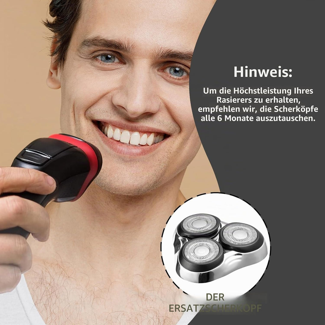 Universal Ersatz Rotierender Rasierkopf Kompatibel mit Remington Rasierer-Serie, für R3, R4, R5, R6,