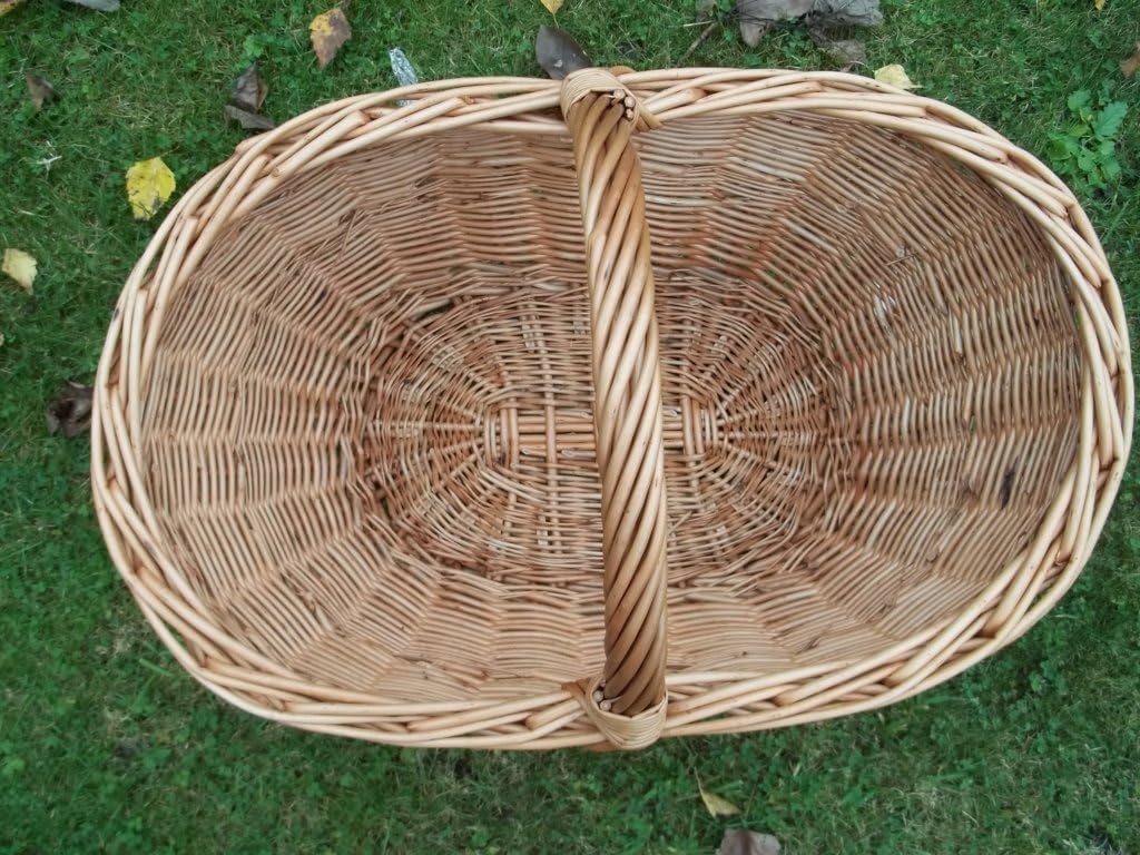 Einkaufskorb xl, Handkorb aus gesottener Weide
