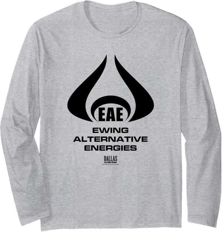 Dallas TV Series Ewing Alternative Gray Langarmshirt