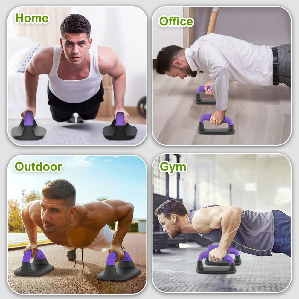 Calisthenics Equipment Liegestützgriffe - Rutschfest Parallettes Handstand Griffe Robuste Push Up Ba