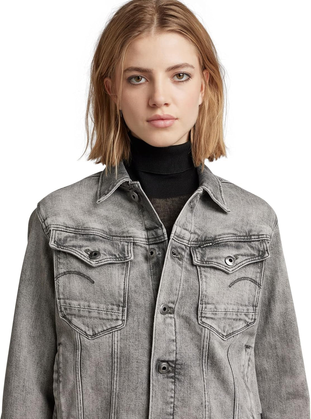 G-STAR Damen Arc 3D Denim Jacket S Grau (Faded Carbon D20051-c909-c762), S Grau (Faded Carbon D20051