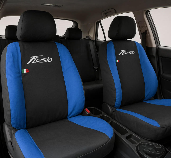 Auto Accessori Lupex - Sitzbezüge für Autositz, kompatibel Autositzbezüge für Fiesta, schwarz Königs